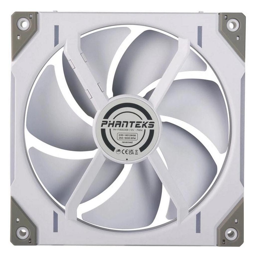 Phanteks D30 PWM Reverse Airflow (140 mm, 3x) (PH-F140D30R_DRGB_PWM_WT01_3P)