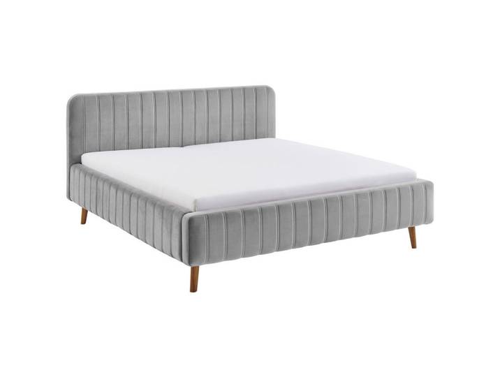 Xora Polsterbett, Grau, Holz, Esche, massiv, 140x200 cm, Schlafzimmer, Betten, Polsterbetten