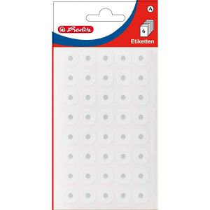 Herlitz Lochverstärker 830273, weiß, Ringe, selbstklebend, 240 Stück