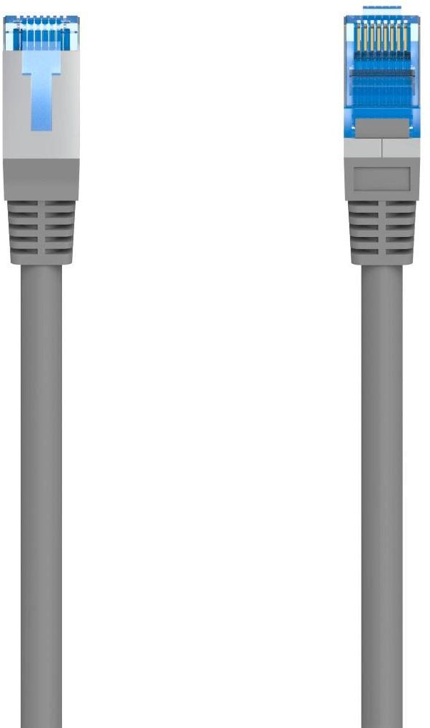 Hama LAN-Kabel "Netzwerkkabel CAT-6, 1Gbit/s F/UTP geschirmt 5m", grau, 500cmcm, Kabel, LAN-Kabel