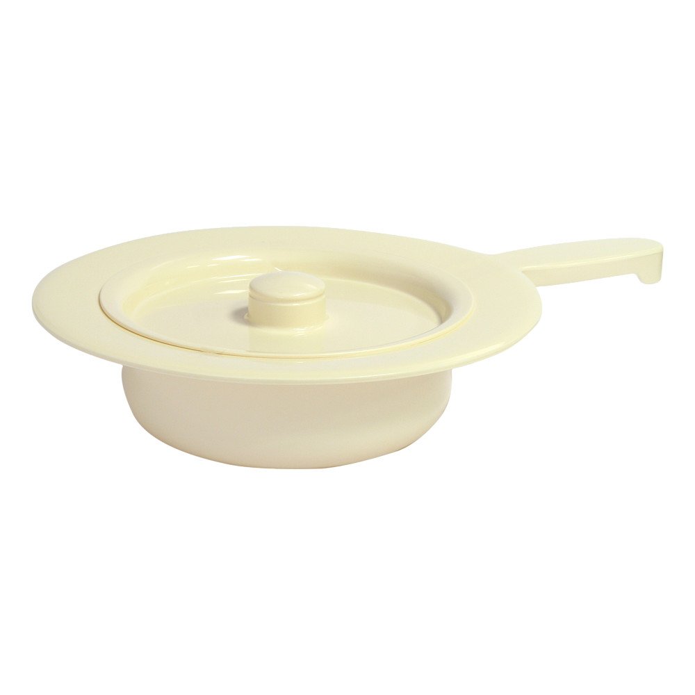 Dr. Junghans Medical GmbH Stechbecken Kunststoff 31cm creme mit Deckel und Griff 04444811