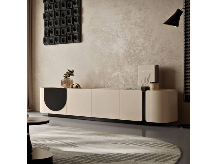Meuble TV de Luxe Européen Unique, Qualité Supérieure, Design Raffiné, Consoles TV Tendance, Meuble Télévision Portable pour Salon