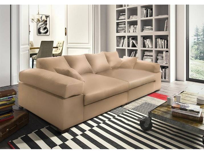 Fun Möbel Big-Sofa Big Sofa Couchgarnitur Megasofa Riesensofa AREZZO, inkl. Zierkissen 1 Teile, Neue Stoffe unter der Artikelnummer: S0V8R0K8OM1P2