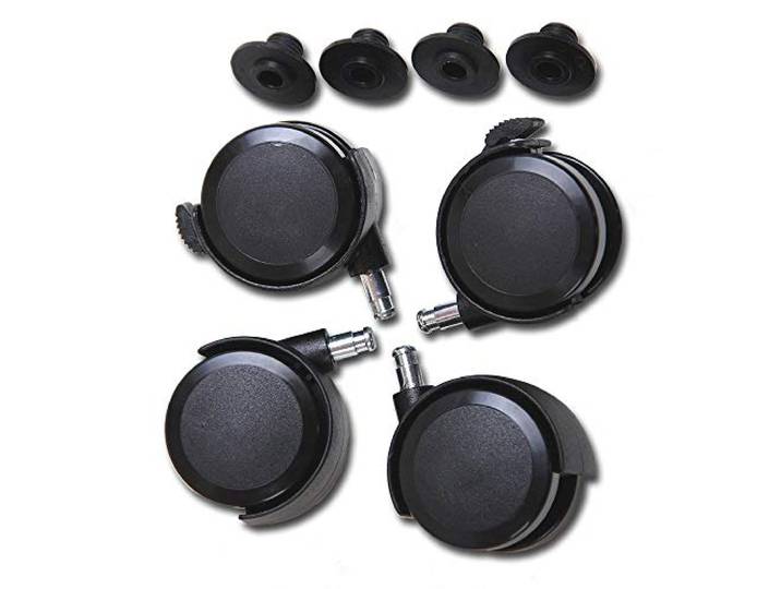 babybay Rollensatz Parkett / Rollen passend für alle babybay Modelle / vom Beistellbett zum Stubenwagen (schwarz) (1er Pack)