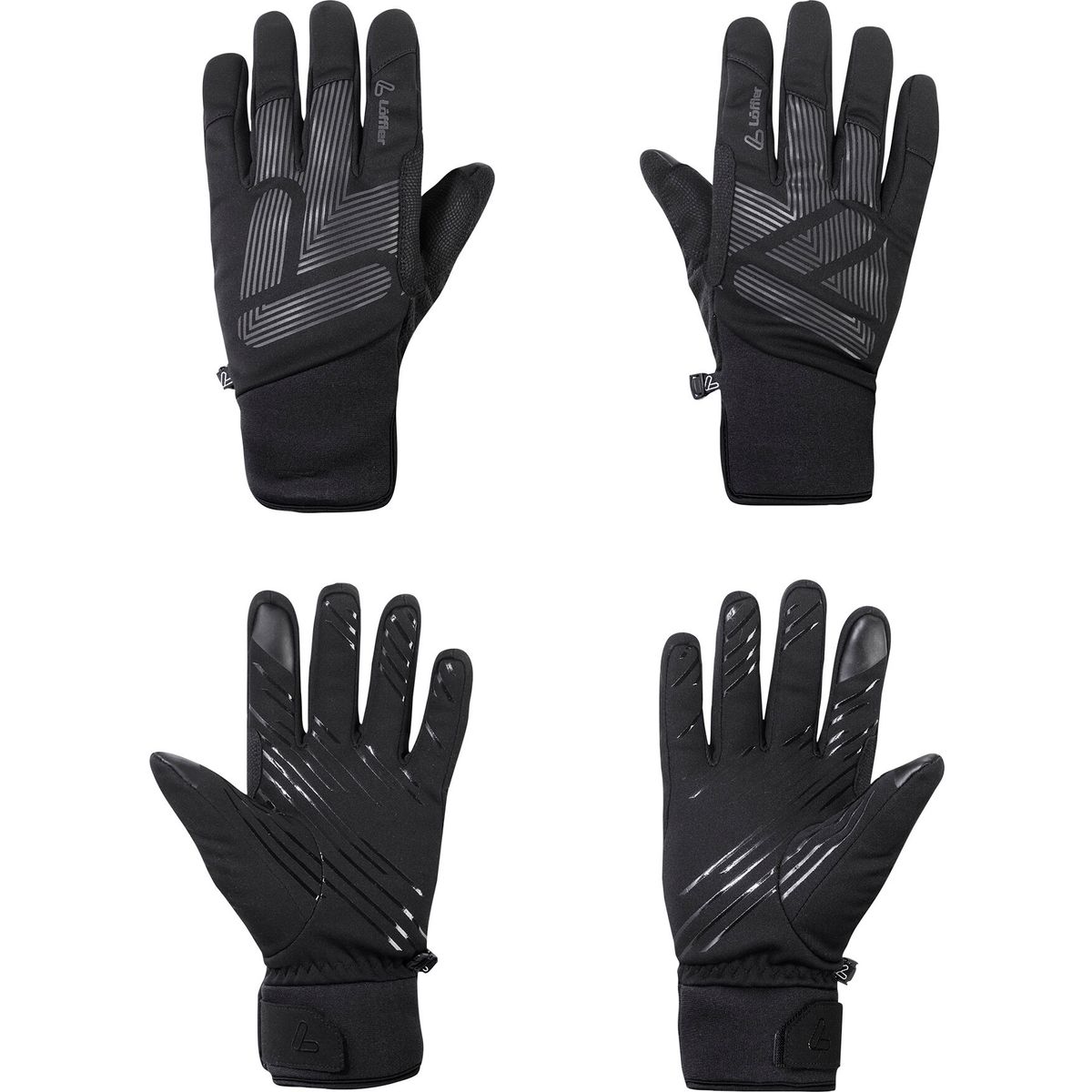 Löffler Windproof Tour Gloves black (990) 8-8,5 30815-990-8-8,5