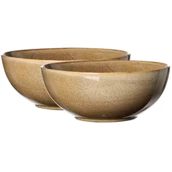 Ritzenhoff & Breker Alicante Servierschalen, Schüssel + Schale, Braun
