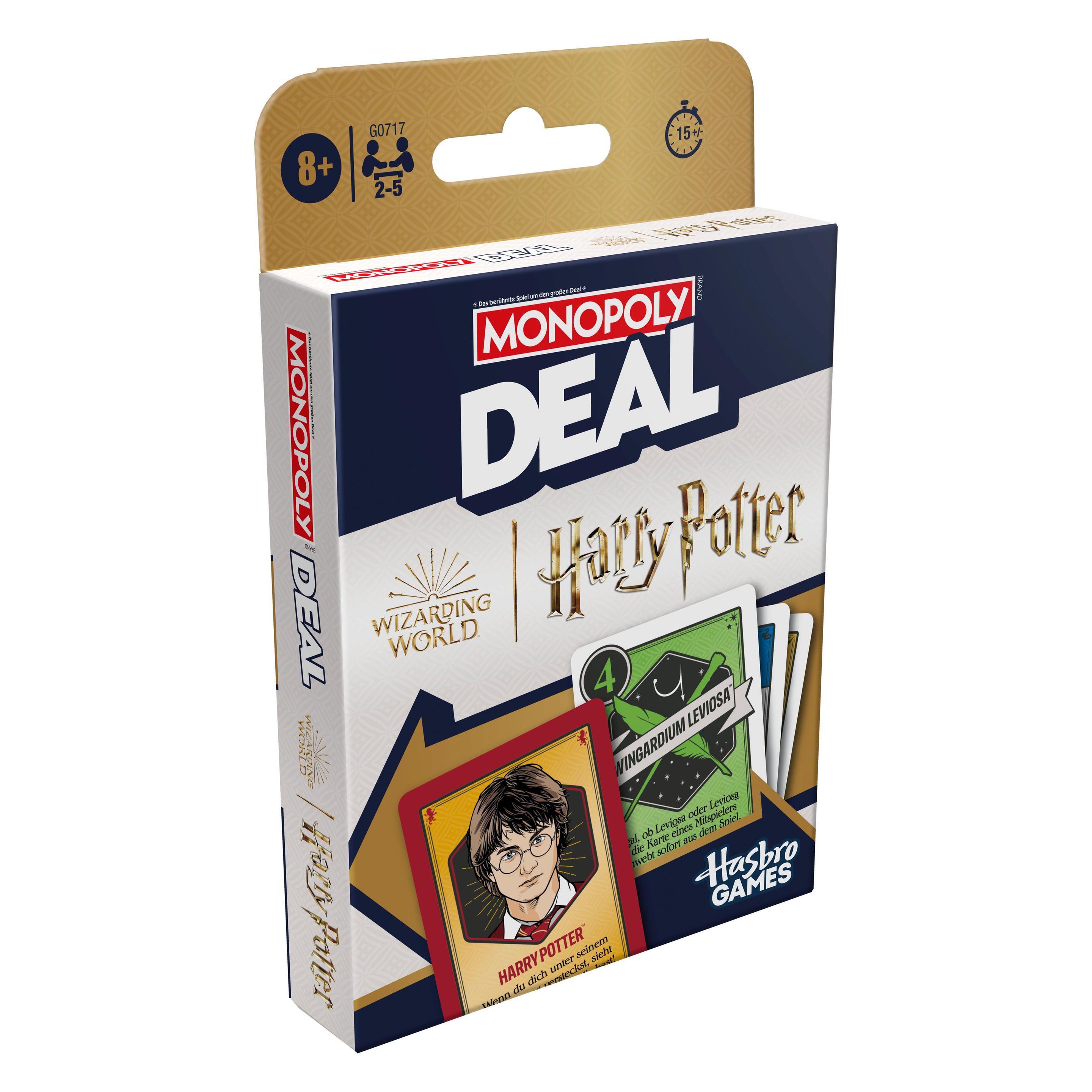 Monopoly Deal: HARRY POTTER Kartenspiel (Deutsch, 2 - 5 Spieler) (G0717100)