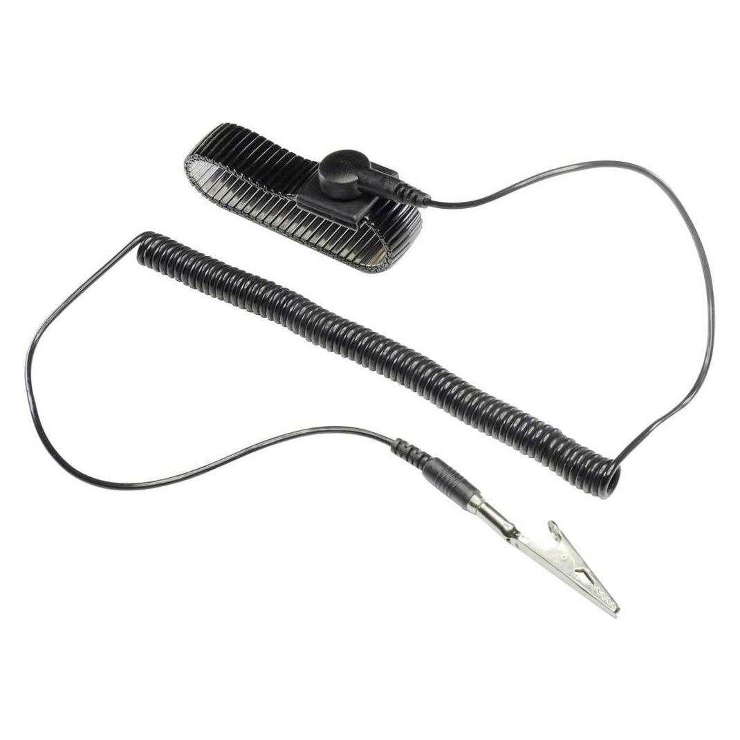 Tru Components Metallarmband mit Erdungskabel (Statikschutz) (1364545)