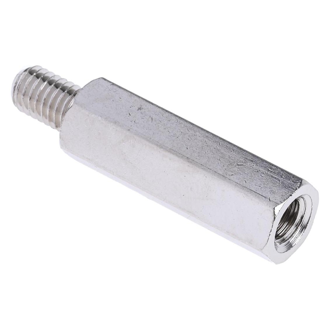 RS PRO Brass Hex. Threaded Spacer M5x25mm (8066648)