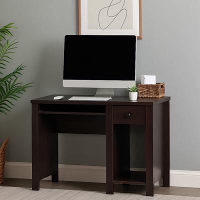 Benjara Akol Computer Desk, Keyboard Drawer and Storage, 39 Inch, Black