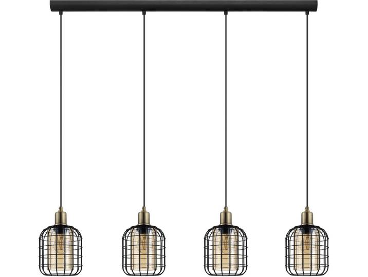 EGLO Chisle Hanglamp - E27 - 130 cm - Zwart/Gebronsd/Amber