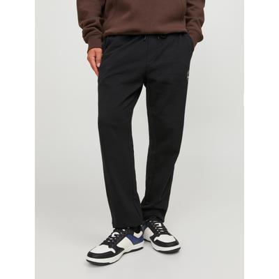 Sweathose JACK & JONES "JPSTGORDON Jogpants mit Kordelzug und bequemem Schnitt", Herren, Gr. XXL, N-Gr, schwarz, angeraute Sweatware, Obermaterial: 100% Baumwolle, bedruckt, unifarben, bequem normal, Hosen Sweathose, unifarben, modisch, bequem,...