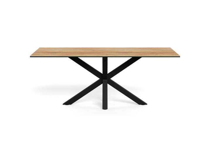 Esstisch ACTONA GROUP Heaven mit Keramikplatte & stabilem Stahlgestell, mehrere Varianten , braun (schwarz, wildeiche), B:200cm H:75,5cm T:100cm, Tische, Esstisch, Pflegeleichter Design-Esstisch – robust, stilvoll & langlebig