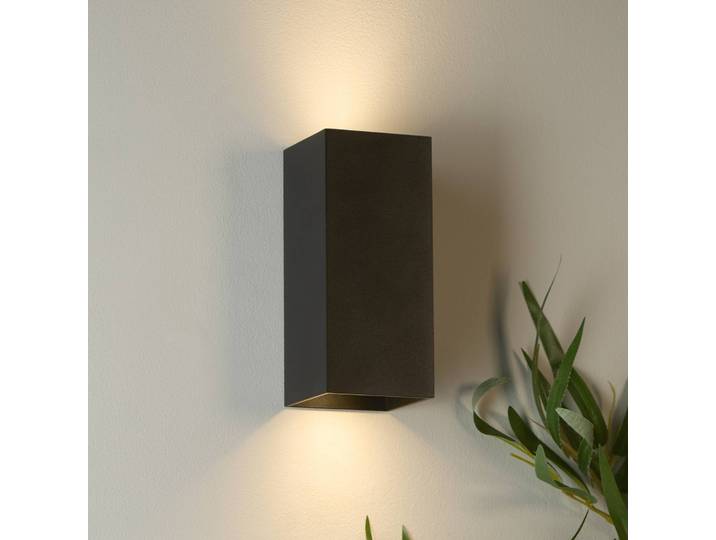 Searchlight Deckenleuchte London Square, dimmbar, schwarz, für Wohn- / Esszimmer, Aluminium, Modern