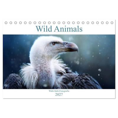 Wild Animals - Wilde Tiere (Tischkalender 2027 DIN A5 quer), CALVENDO Monatskalender