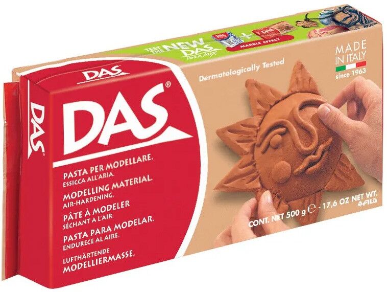Fila Pain 500 g DAS - Pate à modeler Terracotta