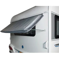 Bo-Camp Fenstermarkise für Wohnwagen Stahlrahmen 180 x 75 cm