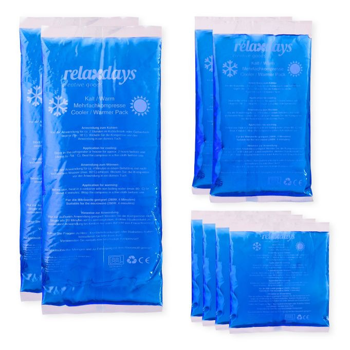 Relaxdays 16x Hot cold pack gel