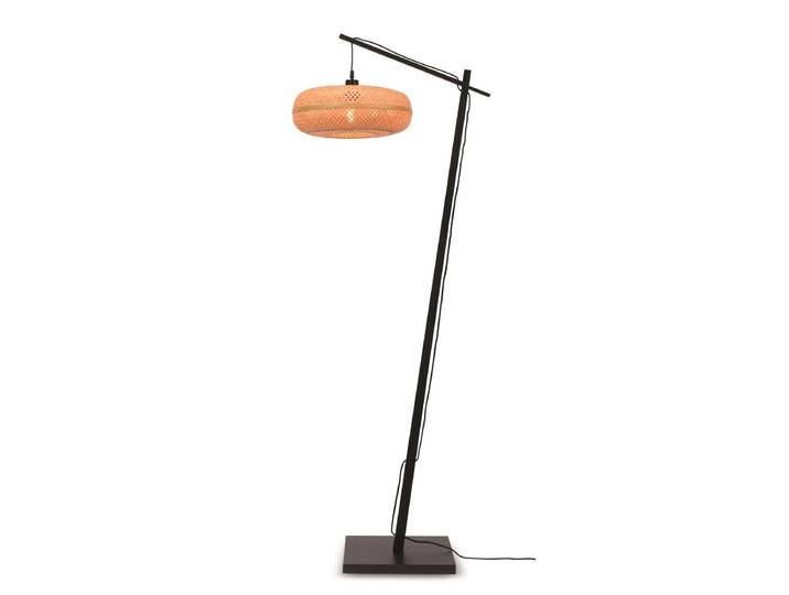 GOOD&MOJO Stehlampe Palawan Schwarz 40x15 Natur