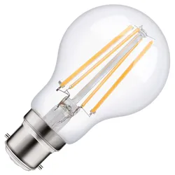 Lighto | LED-Glühfaden | Bajonettfassung B22d | Stehlampe | Hell | 60mm | 8W