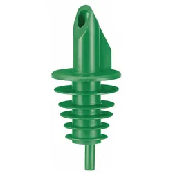 Ausgiesser, Ausgießer - BILLY, für Flaschen 0,5-,5 lt, Grün, Mit 5 Lamellen