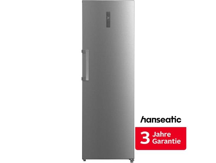 HANSEATIC Kühlschrank HKS18560CNFI , Energieeffizienz: C (A-G), silber (edelstahl), Rechtsanschlag, Kühlschränke, inkl. 3 Jahre Herstellergarantie