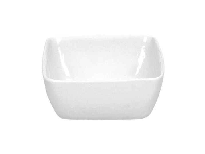 Bol carré en porcelaine blanche L12