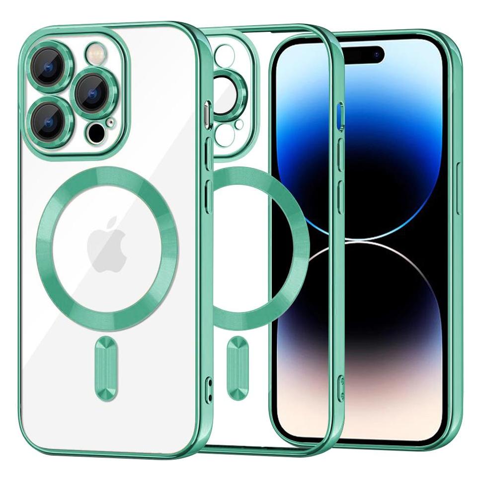 Techsuit - Luxury Crystal MagSafe - iPhone 14 Pro - Light Green (Apple iPhone 14 Pro) (56348707)