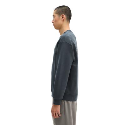 Sweatshirt MARC O'POLO "aus regenerativer Bio-Baumwolle", Herren, Gr. M, peppercorn grau, Obermaterial: 100% Baumwolle, unifarben, relaxed fit, Rundhals, Rippbündchen, Sweatshirts Sweatshirt