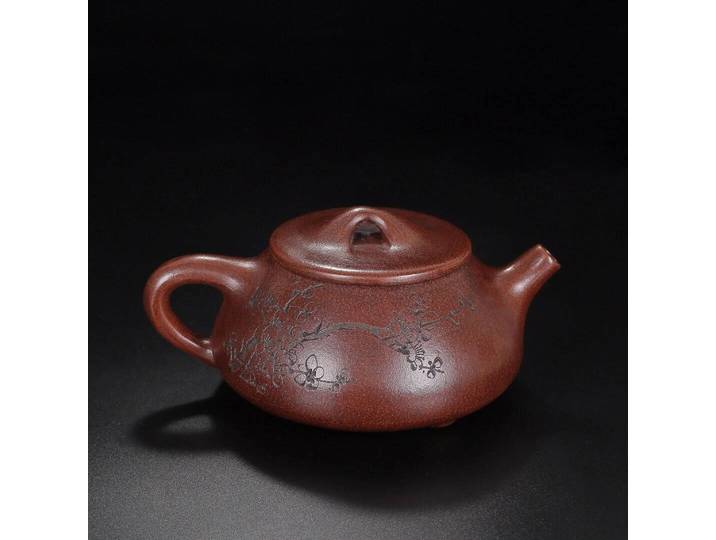 Théière chinoise en argile Zisha de Yixing, fabriquée à la main, produit authentique : Longxiang 400CC