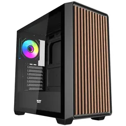 Darkflash Tech DS900WD (ATX, ITX, Mini-ATX), PC Gehäuse, Schwarz