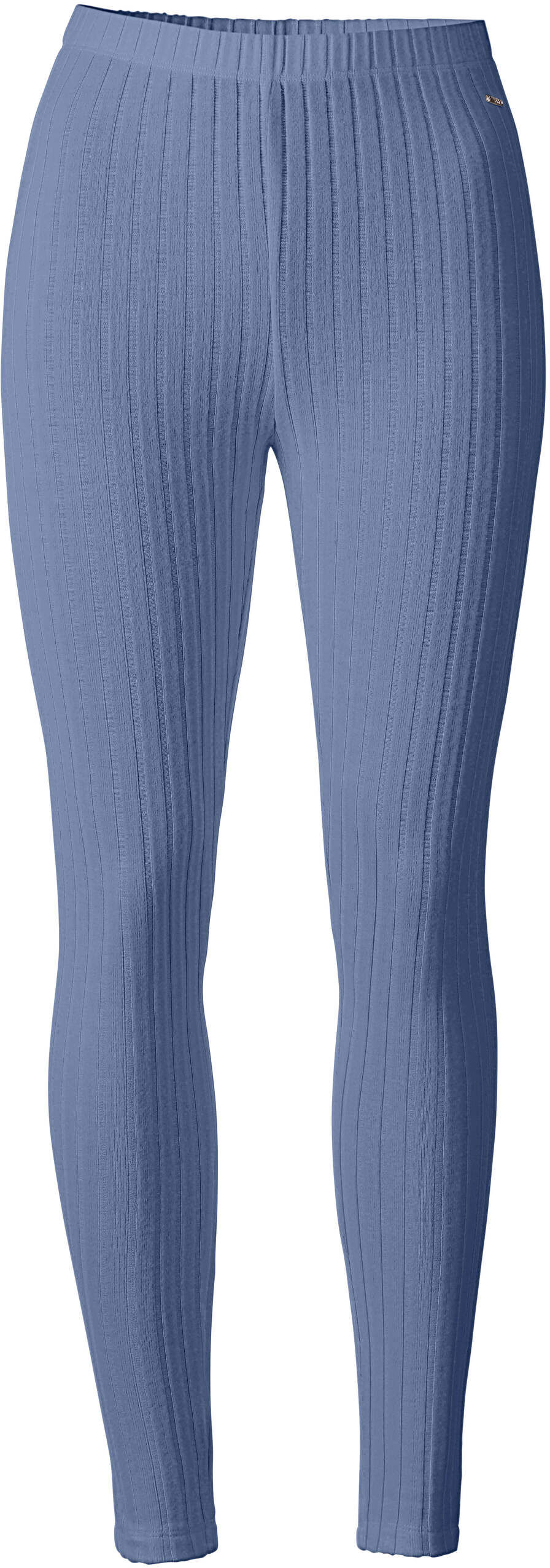 Leggings CREATION L "Leggings Leggings", Damen, Gr. 44/46, N-Gr, taubenblau, Strick, , Modisch, Hosen Leggings