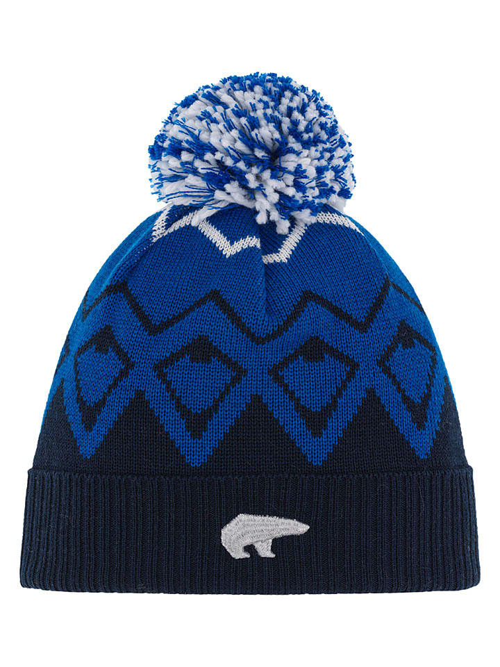 Eisbär Mütze "Ziggy" in Dunkelblau/ Schwarz - onesize