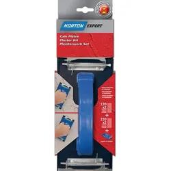 Norton Expert Schleifset Gips 93x230mm 1 x Block 4 x Schleifgitter
