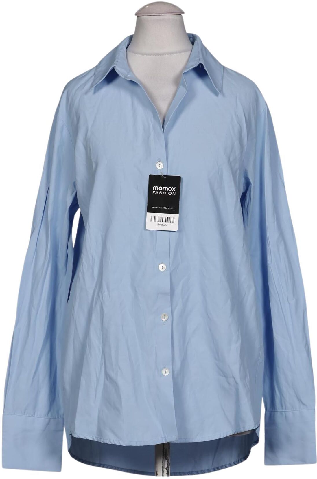 Stradivarius Damen Bluse, Hellblau, Gr. XS, Synthetik / Baumwolle - Second Hand