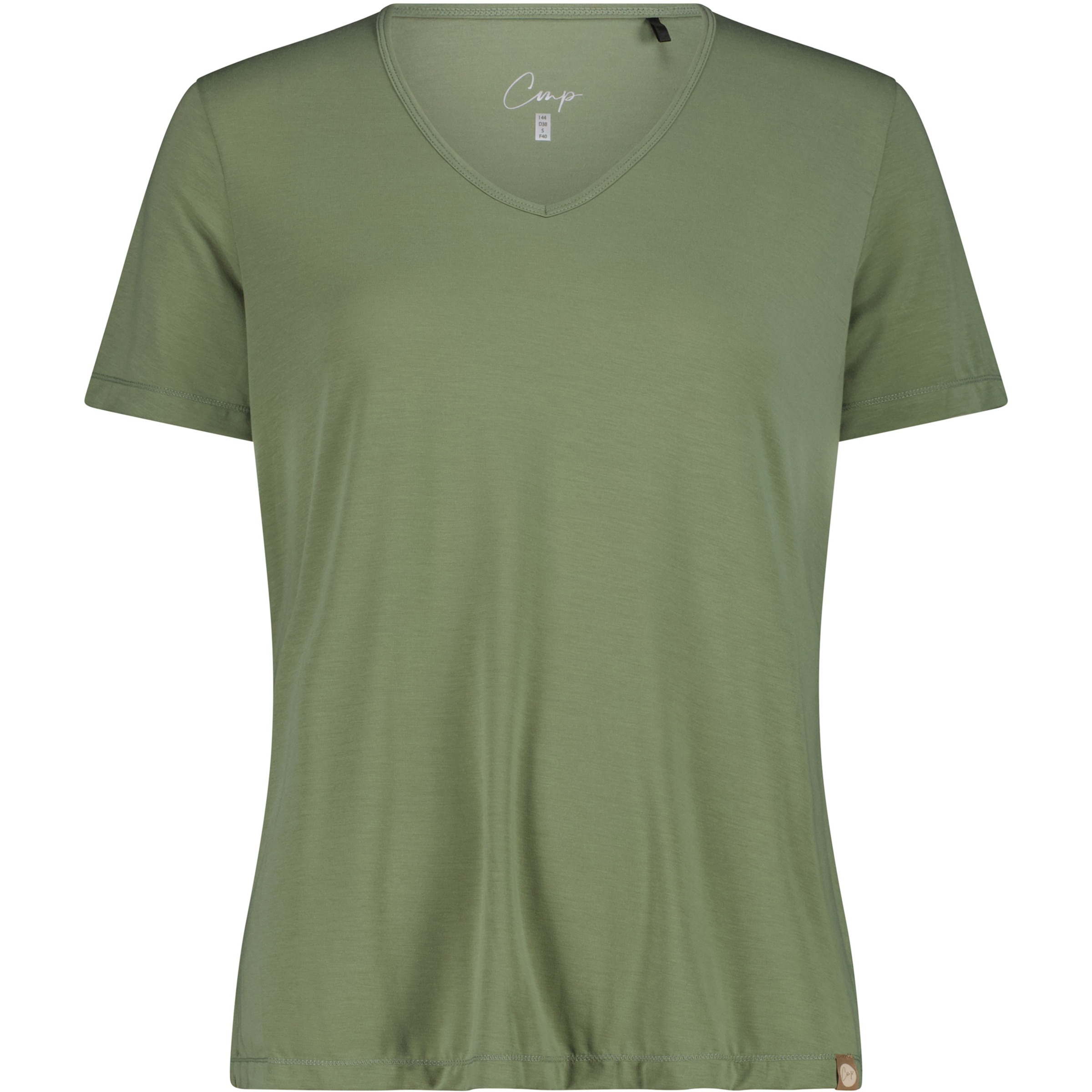 CMP Damen T-Shirts oliv Größe XXS Lifestyle Elastisch