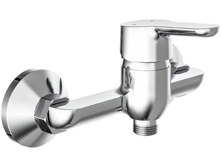 Duscharmatur SCHÜTTE Vico , silber (verchromt), B:15cm, Armaturen, Duscharmatur, Mischbatterie Dusche, Wasserhahn Bad in Chrom
