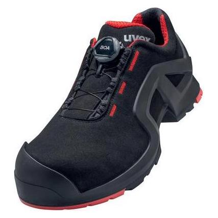 Uvex 1 support Halbschuhe S3 65673 schwarz, rot Weite 12 Größe 38 (S3, 38) (6567338)