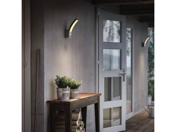 Wandlamp buiten met bewegingssensor Splay, Aluminium