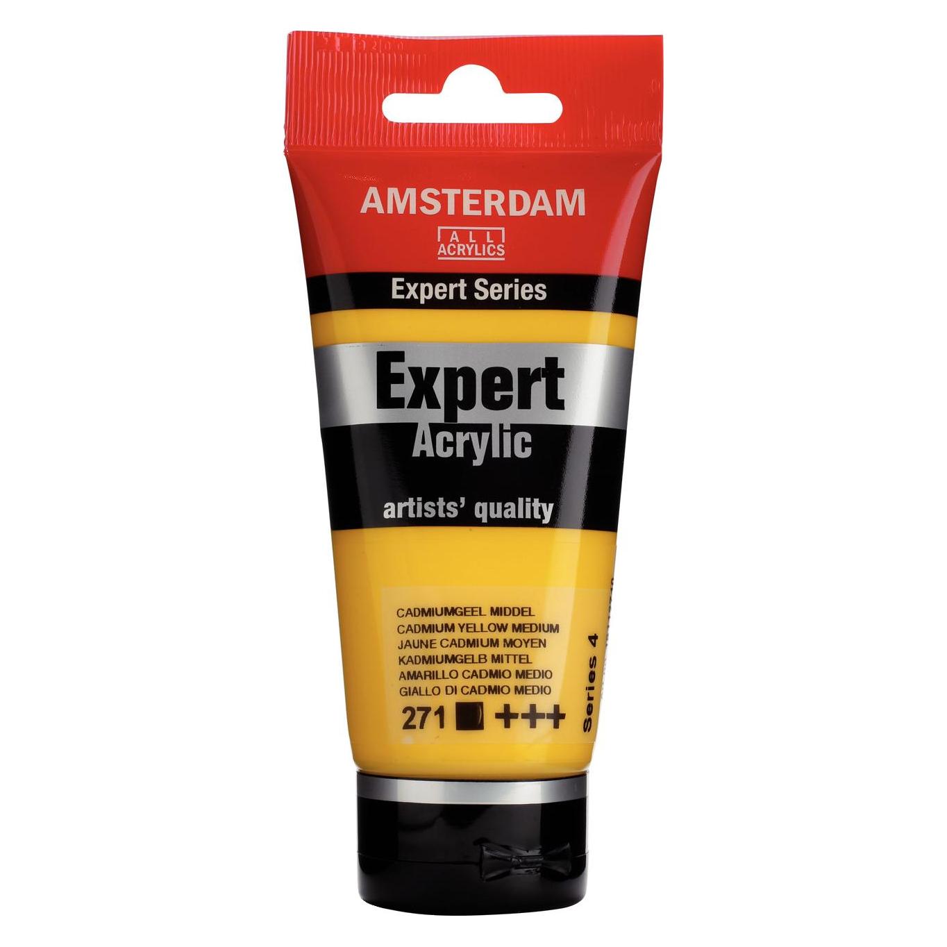 Amsterdam Expert Series Acrylic Tube Cadmium Yellow Medium 271 (75 ml) (ROY-19112710)