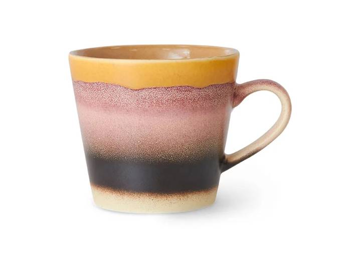 HKliving Tasse à cappuccino 70 s 33 cl Sunset'