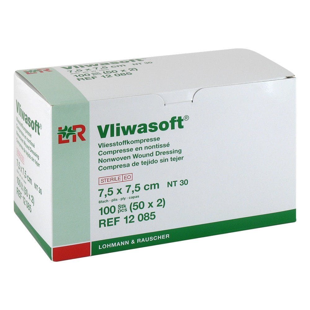Lohmann & Rauscher GmbH & Co.KG Vliwasoft Vlieskompressen 7,5x7,5 cm steril 6l. 08900884