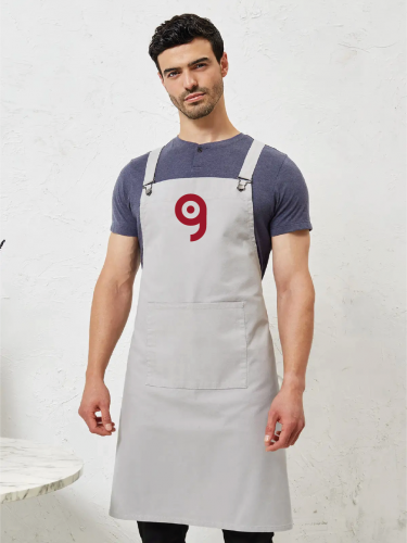 Premier Grembiule Barista Bib Cotone, Tasche, Bretelle Personalizzate o neutre Premier