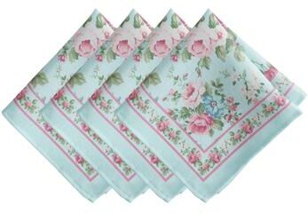 Threadmade Vintage Floral Garden Napkins, Set of 4