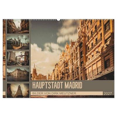 Hauptstadt Madrid (Wandkalender 2027 DIN A2 quer), CALVENDO Monatskalender