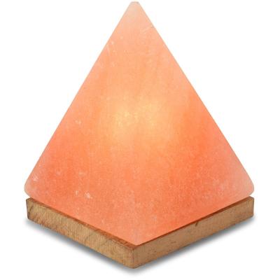 WAGNER LIFE DESIGN Salzkristall-Tischlampe "Pyramide", orange, Ø 12,5cm H: 17,5cm, 1 Stk., Leuchten, Handgefertigt - jeder Stein ein Unikat, H: ca. 17,5 cm