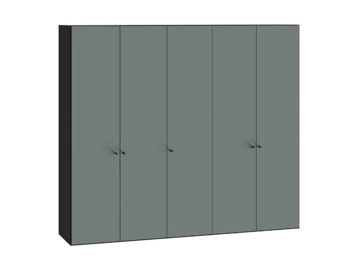 Drehtürenschrank Atlantis, Byyu, glas graugrün