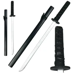 Holz-Katana-Schwertspiel-Trainingsrequisite Schwarz 70cm