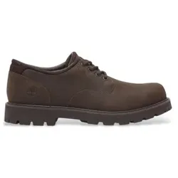 Timberland für Herren. TB0A69T9W011 Wasserdichte Schnürschuhe aus Leder Britton Road dunkelbraun (40), Wohnung, Schnürsenkel, Lässig, Nachha