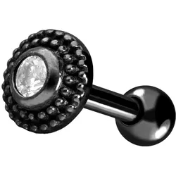 Chirurgenstahl Ohrpiercing KRISTALL + KREIS